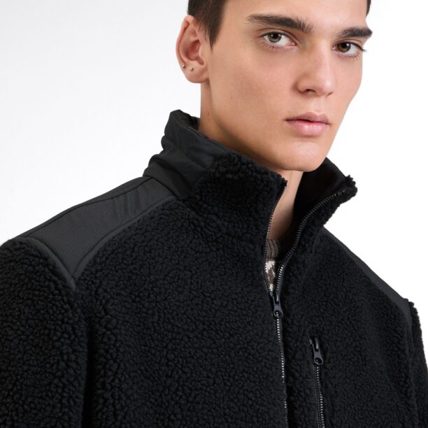 Preţ JACK & JONES Jachetă  fleece 'JCOECHO'  negru