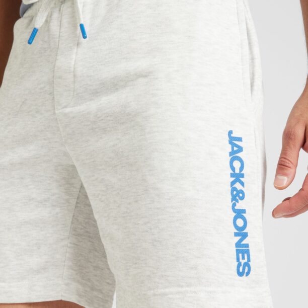 Preţ JACK & JONES Pantaloni 'JPSTGORDON JJALVIS'  albastru / alb amestacat