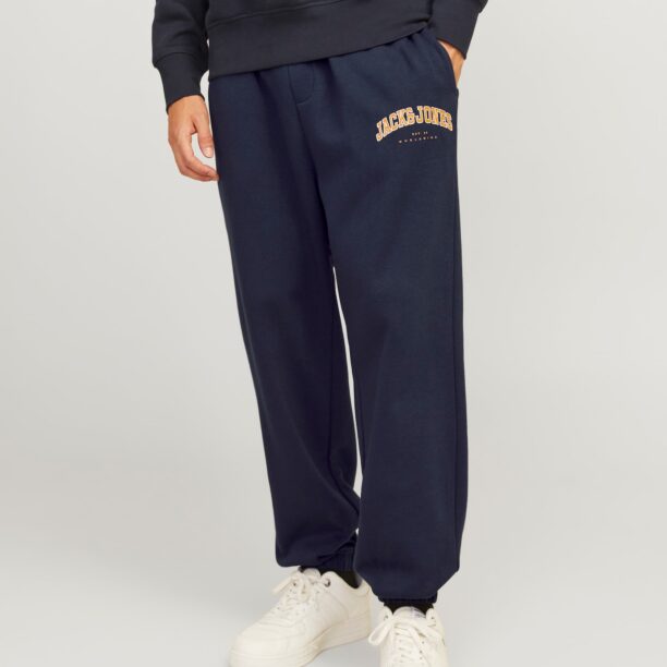 JACK & JONES Pantaloni 'JPSTKane JJCaleb'  bleumarin / portocaliu / alb preţ