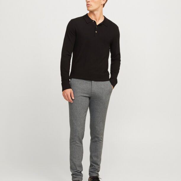 JACK & JONES Pantaloni eleganți 'JPSTMARCO JJHENRY'  gri amestecat / negru preţ