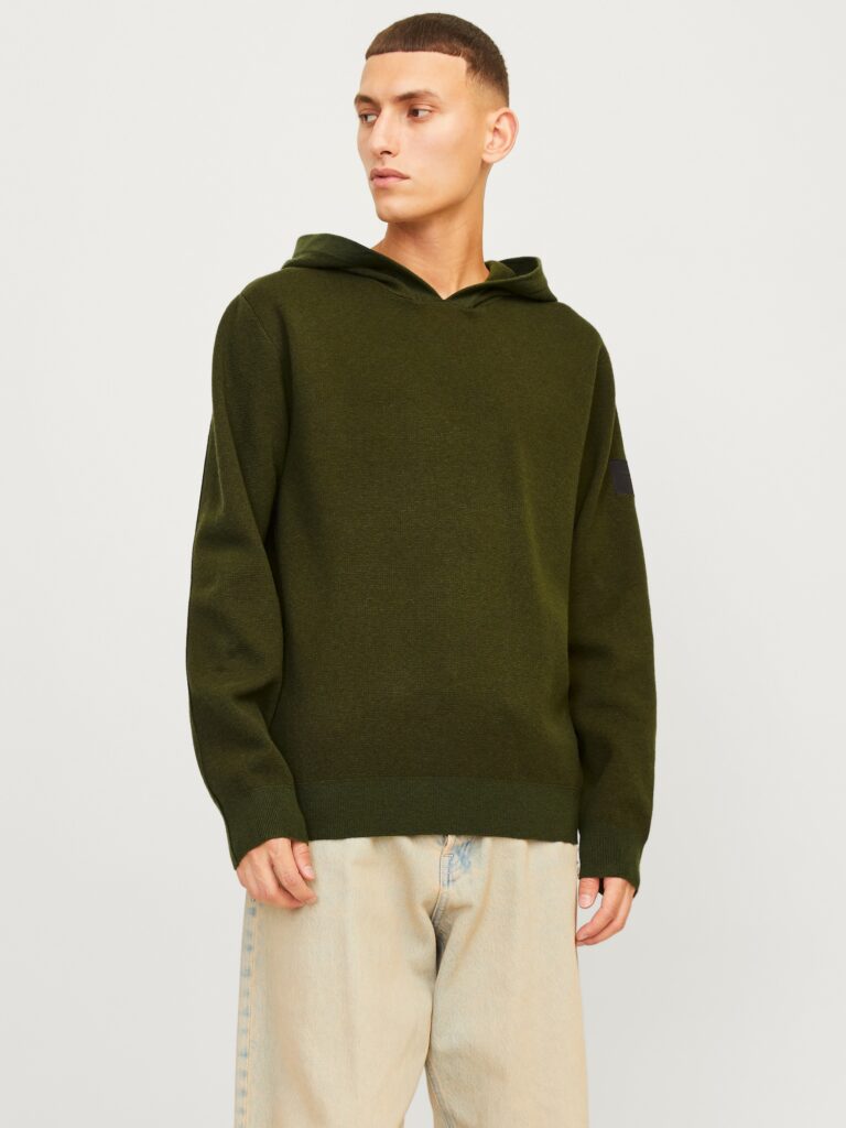 JACK & JONES Pulover 'JCOAero'  verde închis