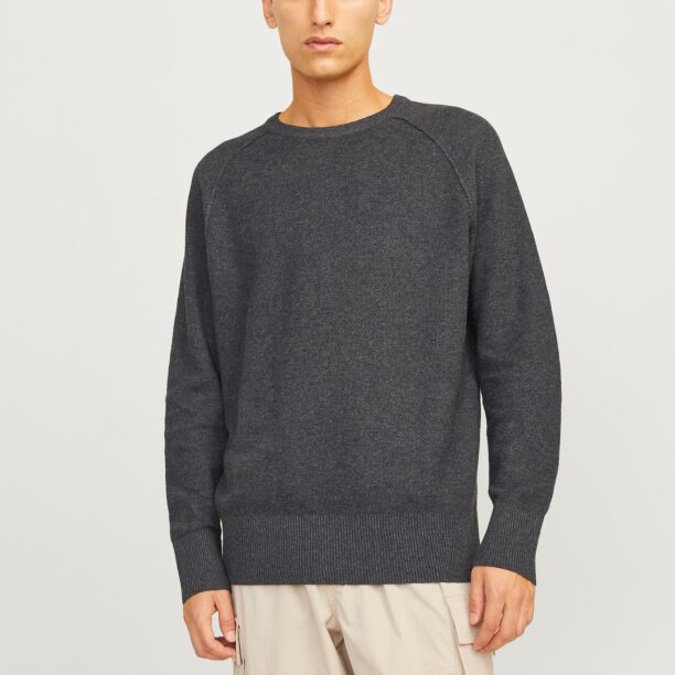 JACK & JONES Pulover 'JCOMASON'  gri închis