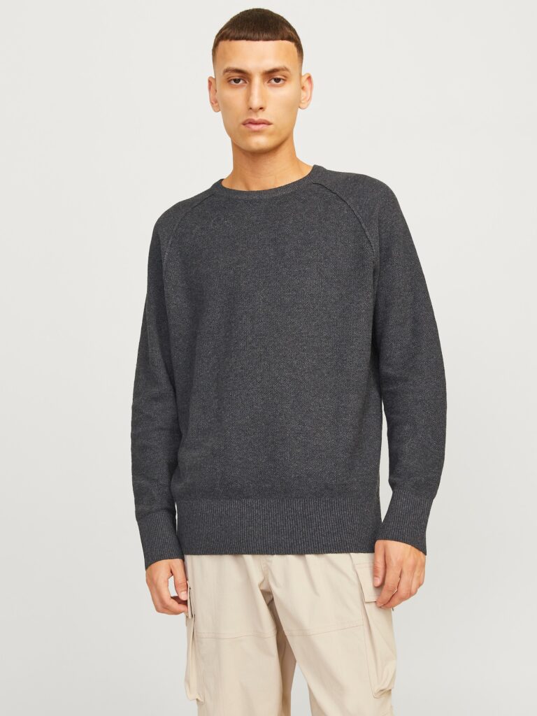 JACK & JONES Pulover 'JCOMASON'  gri închis