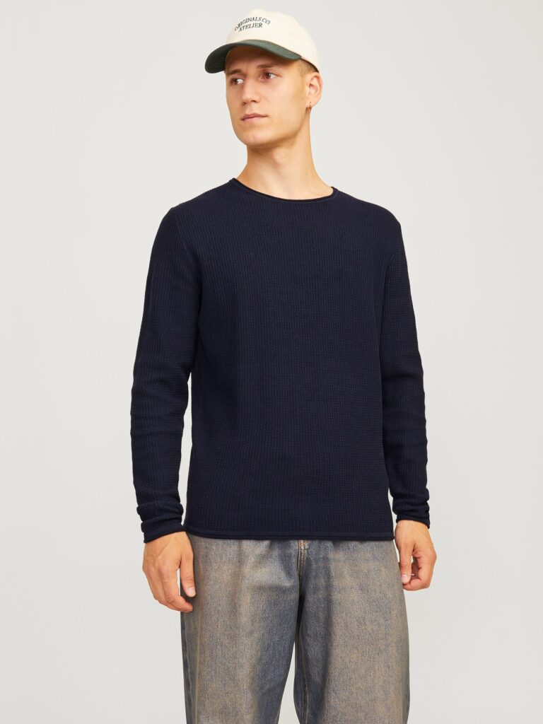 JACK & JONES Pulover 'JJECooper'  albastru noapte