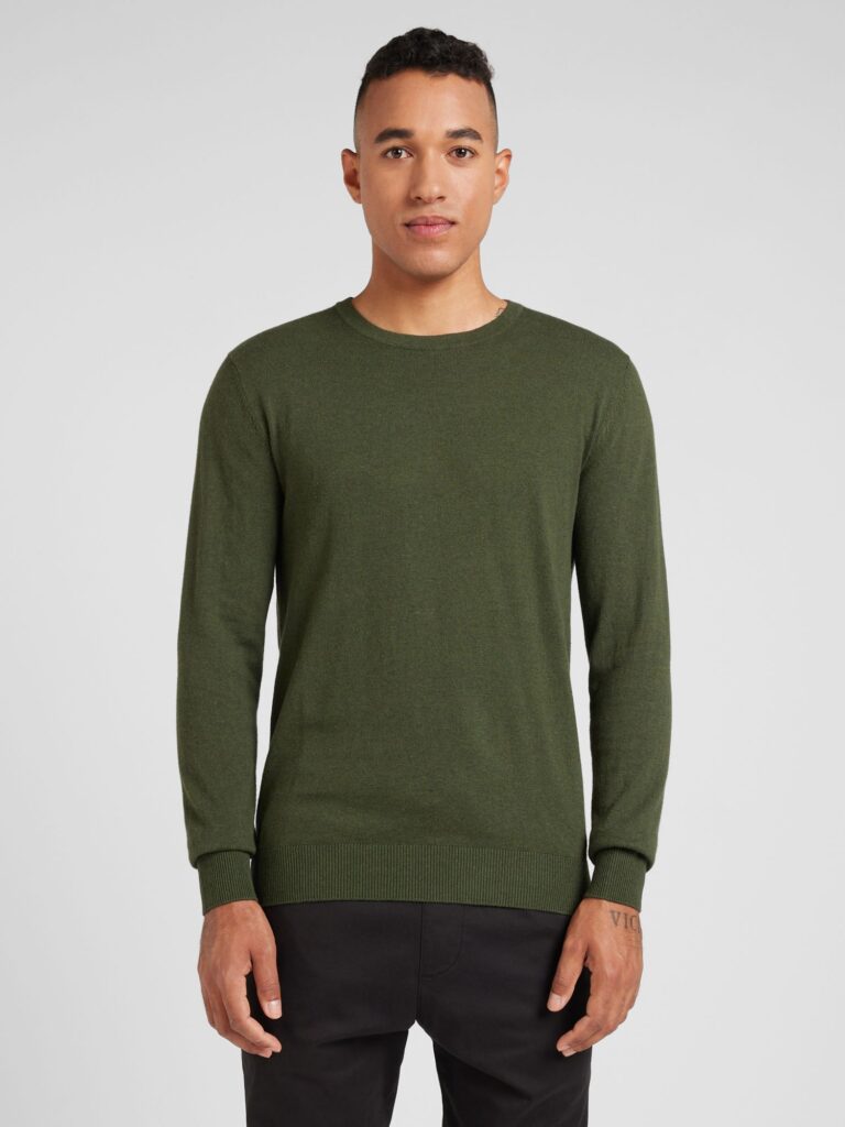 JACK & JONES Pulover 'JJEEmil'  verde închis preţ