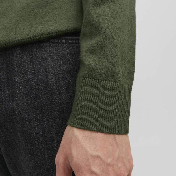 JACK & JONES Pulover 'JJEEmil'  verde închis preţ