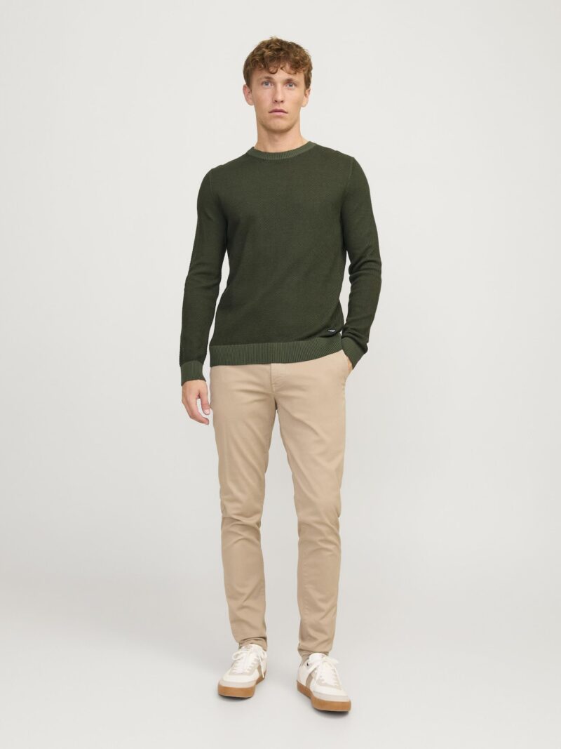 Cumpăra JACK & JONES Pulover 'JJEGlobe'  oliv / verde închis