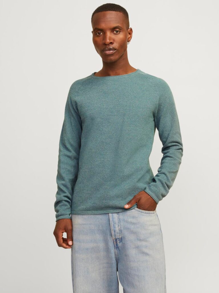 Original JACK & JONES Pulover 'JJEHill'  cyan