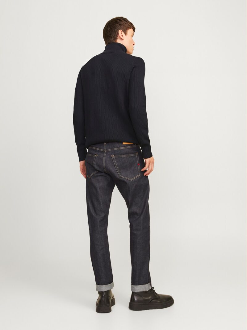 Original JACK & JONES Pulover 'JJEPerfect'  albastru noapte