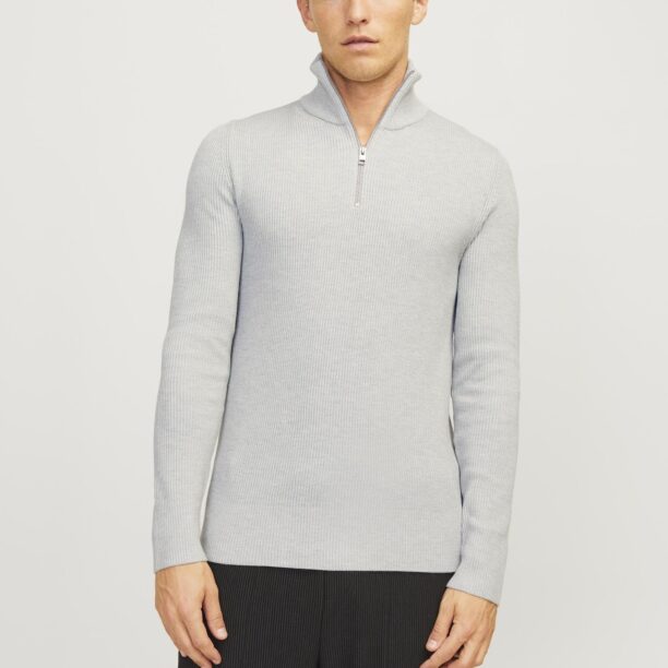 JACK & JONES Pulover 'JJEPerfect'  gri deschis