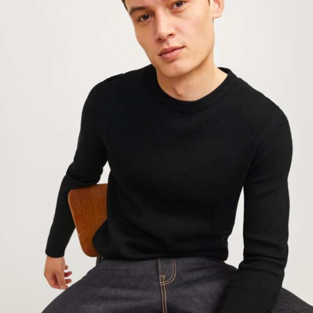 JACK & JONES Pulover 'JJEPerfect'  negru preţ