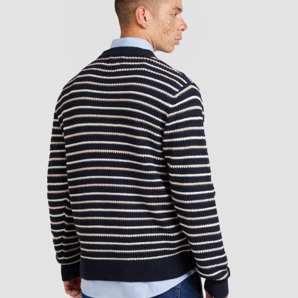 Preţ JACK & JONES Pulover 'JORBRONX'  bleumarin / alb