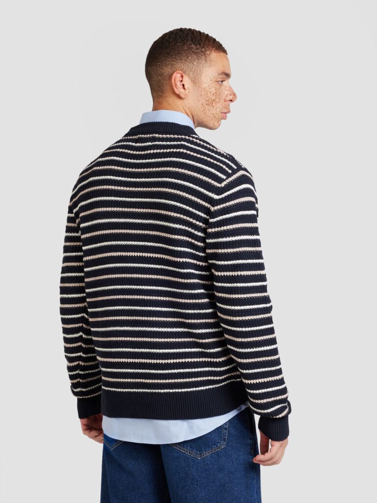 Preţ JACK & JONES Pulover 'JORBRONX'  bleumarin / alb