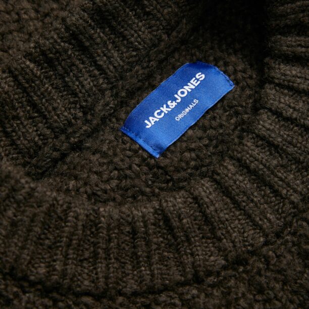 JACK & JONES Pulover 'JORQUEENS'  ciocolatiu