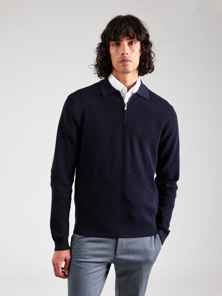 JACK & JONES Pulover 'JPRBLABUSHWICK AXEL'  albastru noapte