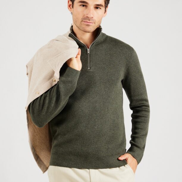 JACK & JONES Pulover 'JPRBLAMILANO'  verde amestecat