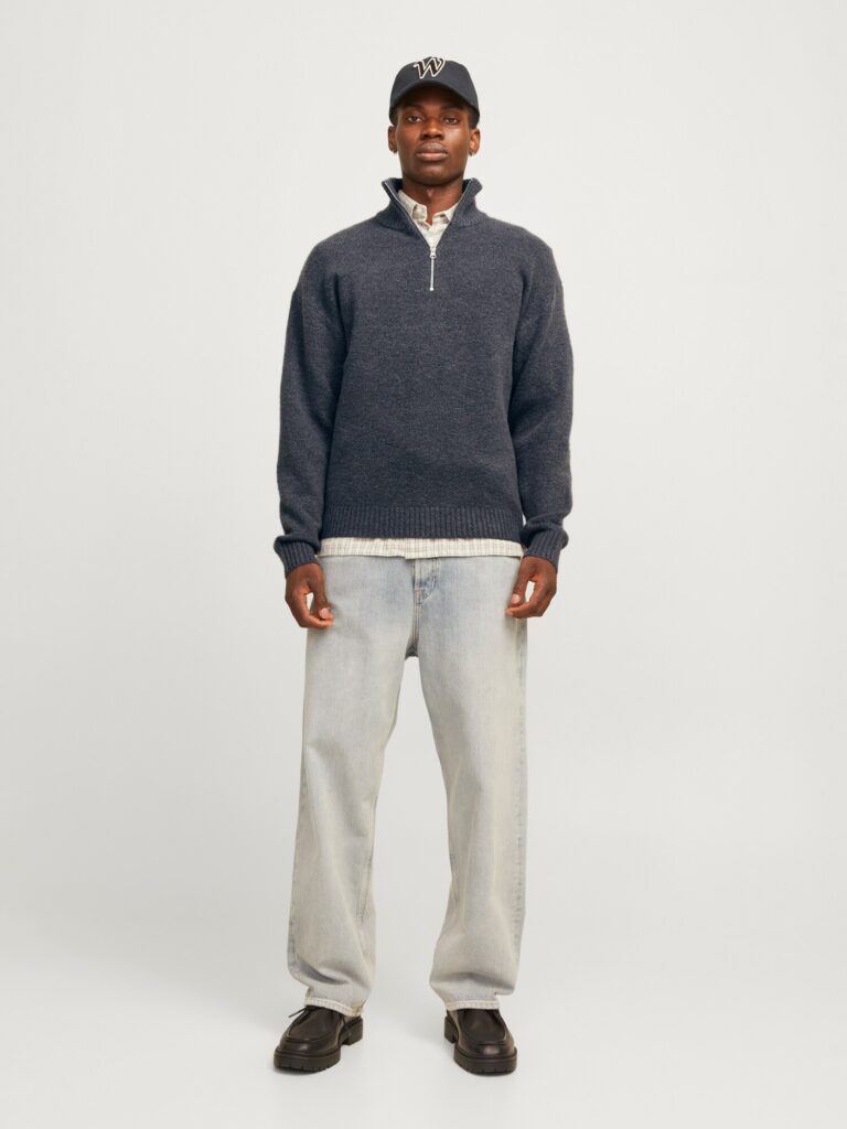 Original JACK & JONES Pulover 'Ollie'  gri închis