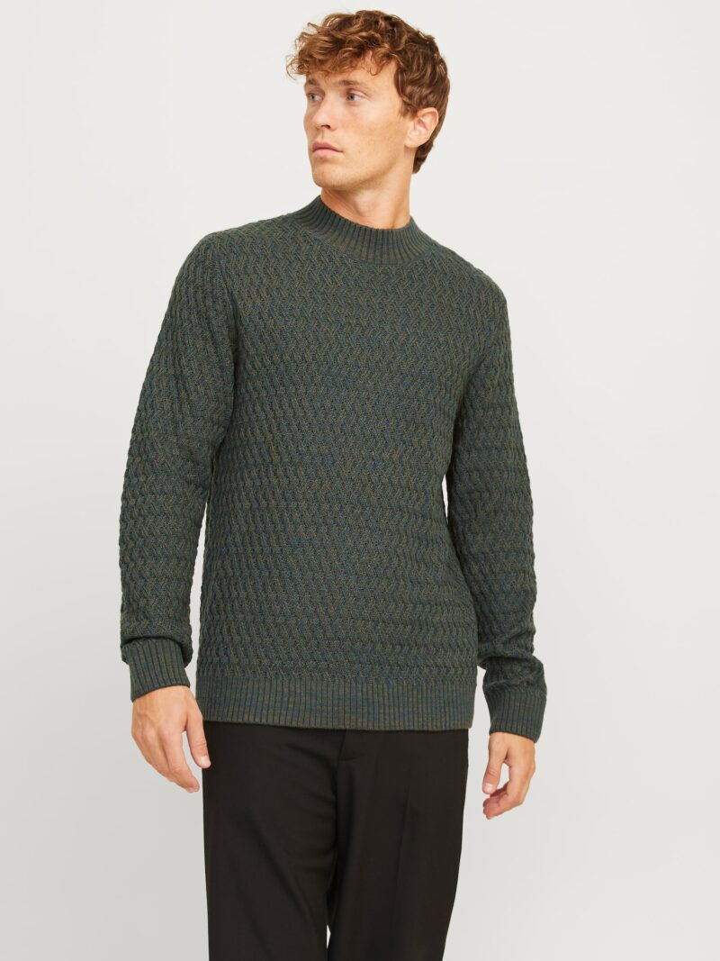 JACK & JONES Pulover 'Ziggi'  albastru / oliv