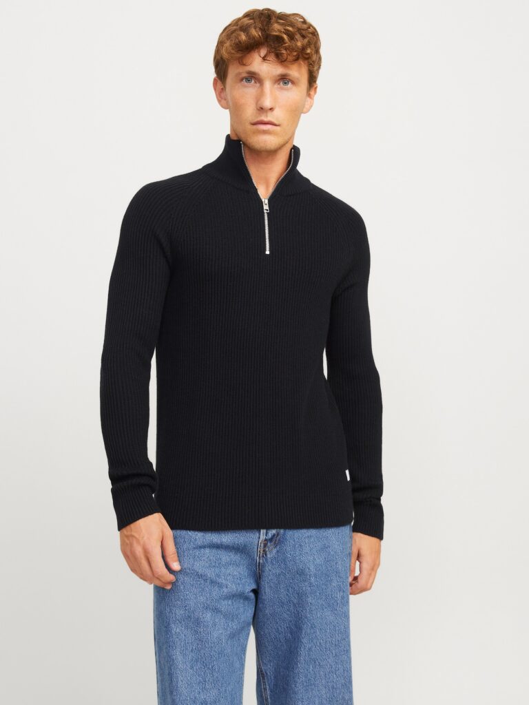 JACK & JONES Pulover  negru