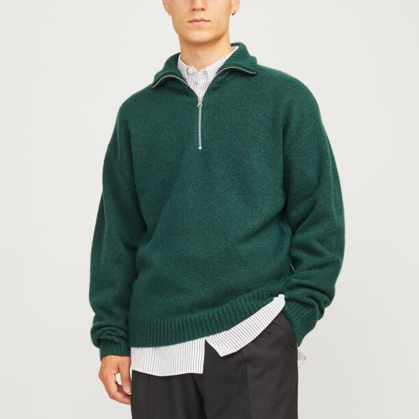 JACK & JONES Pulover  verde închis preţ