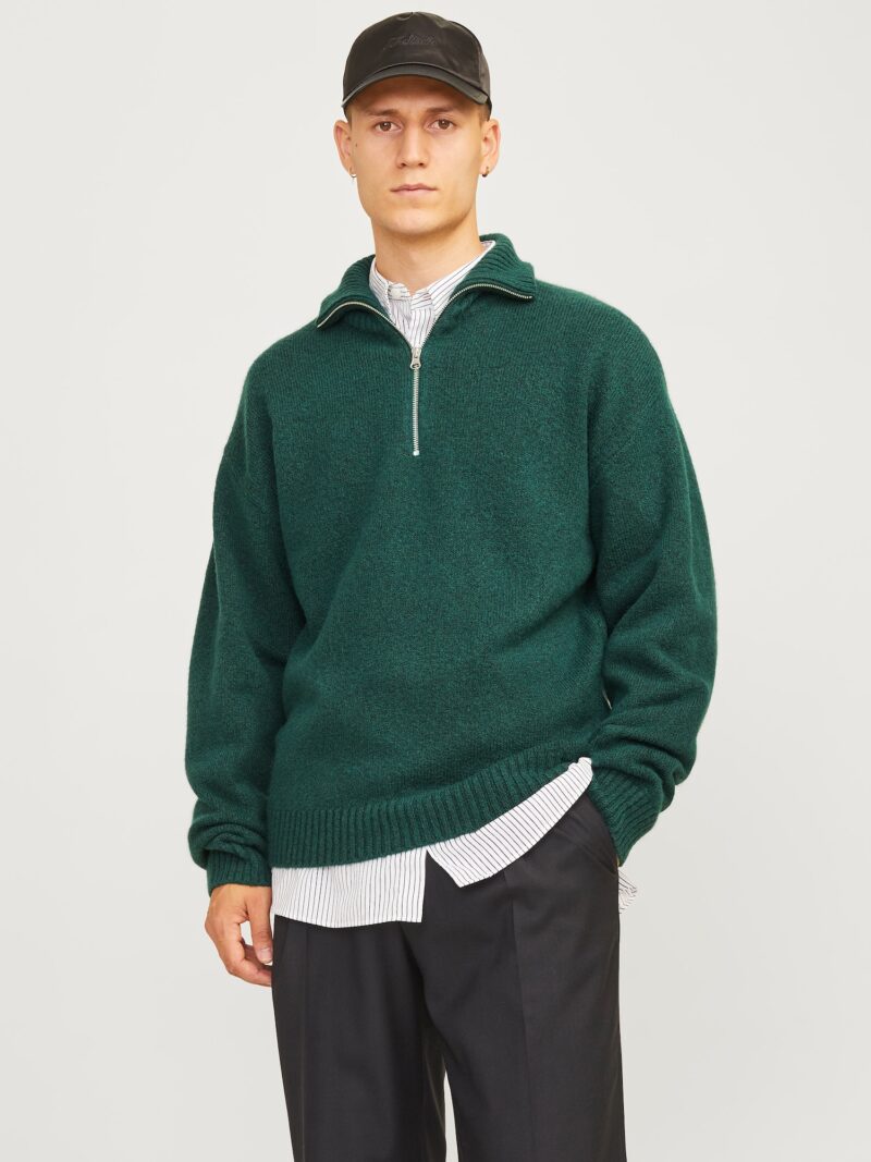 JACK & JONES Pulover  verde închis preţ