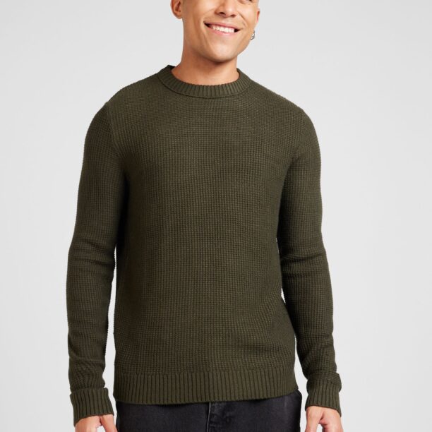 JACK & JONES Pulover  verde închis preţ