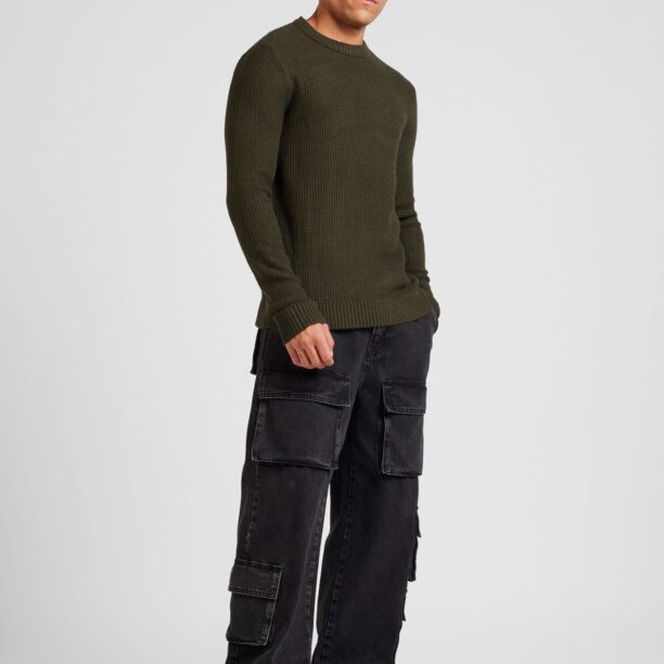 Preţ JACK & JONES Pulover  verde închis