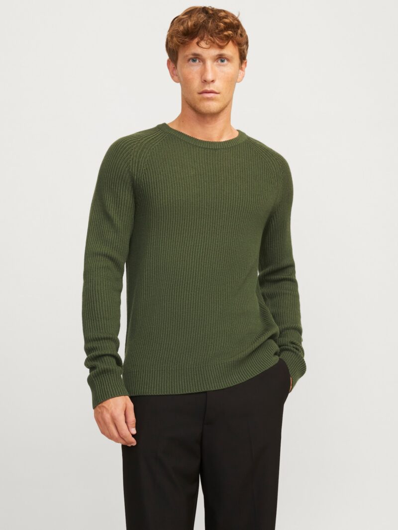 JACK & JONES Pulover  verde închis