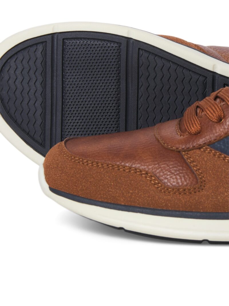 JACK & JONES Sneaker low 'JFWBARON'  bleumarin / maro coniac / roșu