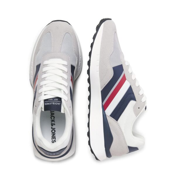 JACK & JONES Sneaker low 'JFWBoston'  bleumarin / gri deschis / roșu / alb preţ