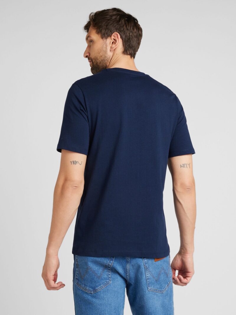 JACK & JONES Tricou 'JJDELVIN'  bleumarin / portocaliu / alb preţ