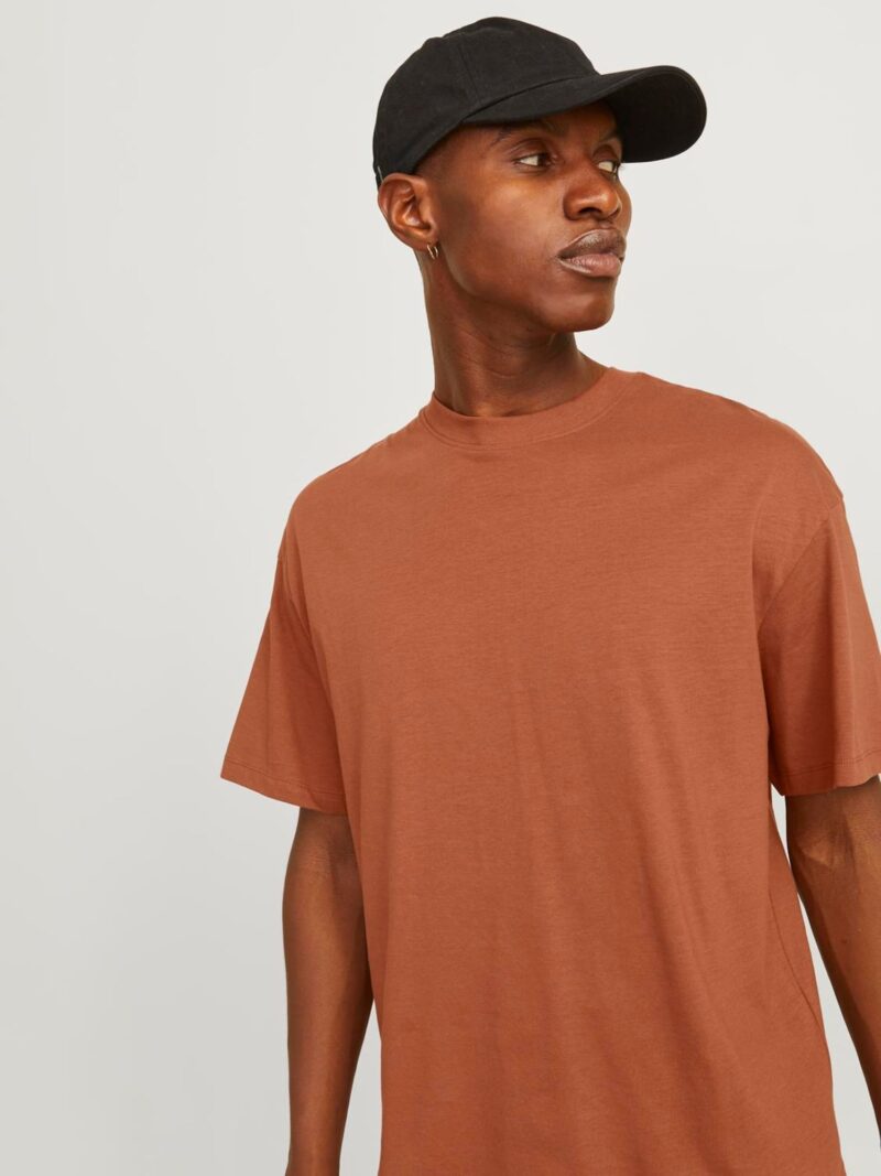 JACK & JONES Tricou 'JJEBradley'  maro ruginiu preţ