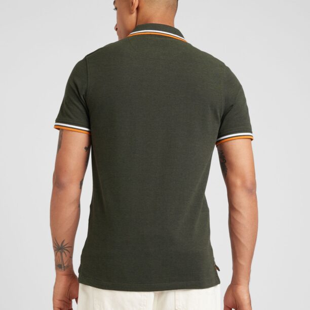 Preţ JACK & JONES Tricou 'JJEPAULOS'  verde închis / portocaliu / alb