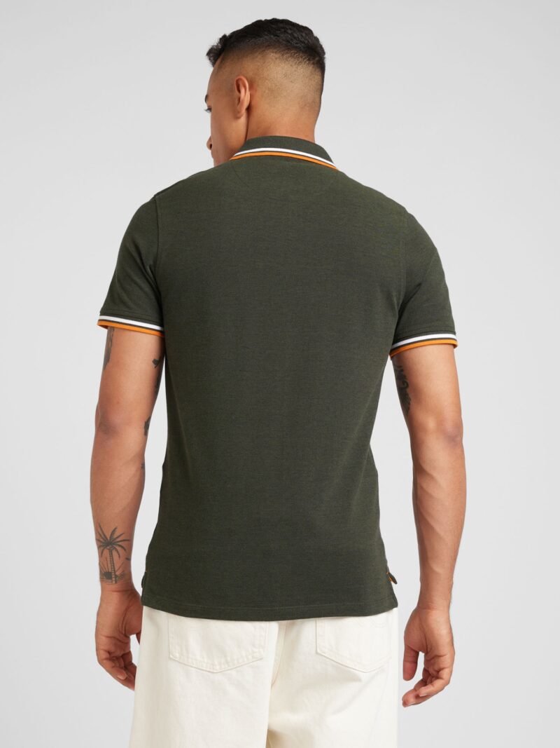 Preţ JACK & JONES Tricou 'JJEPAULOS'  verde închis / portocaliu / alb