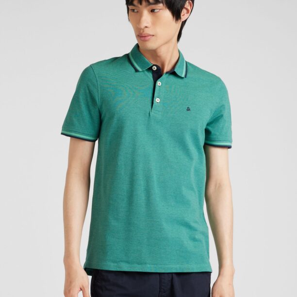 Cumpăra JACK & JONES Tricou 'JJEPaulos'  bleumarin / verde jad / alb