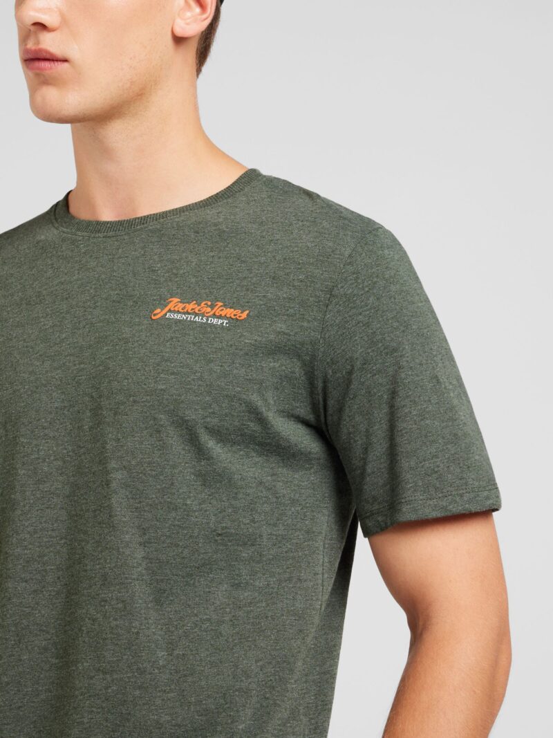 Cumpăra JACK & JONES Tricou 'JJERIK'  verde amestecat / portocaliu închis / alb