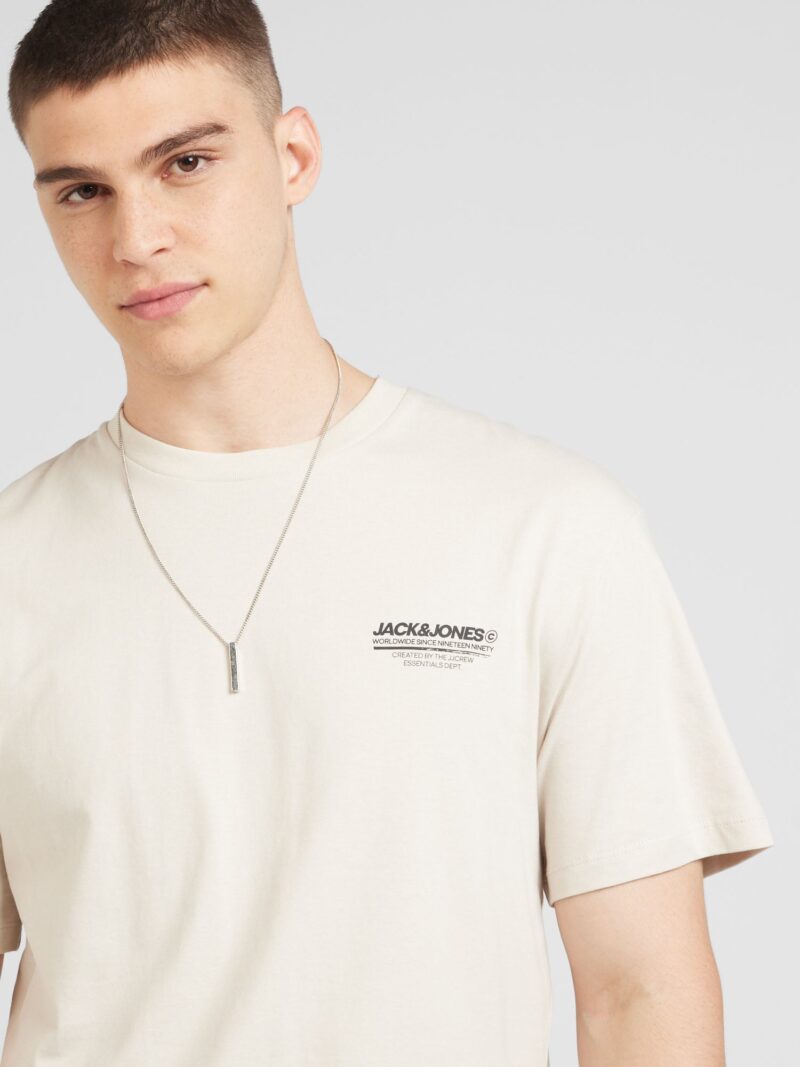 JACK & JONES Tricou 'JJOLIVE'  bej / negru preţ