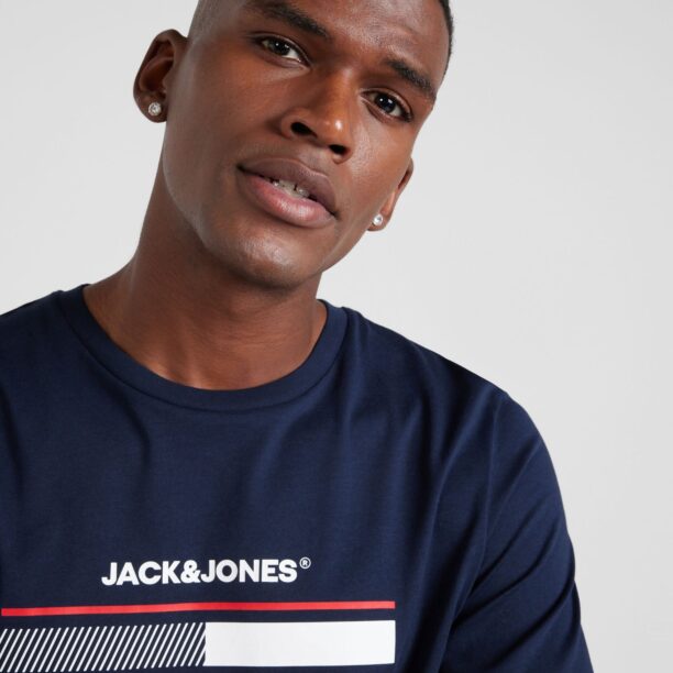 Cumpăra JACK & JONES Tricou 'JJSOUTH'  bleumarin / roșu / alb