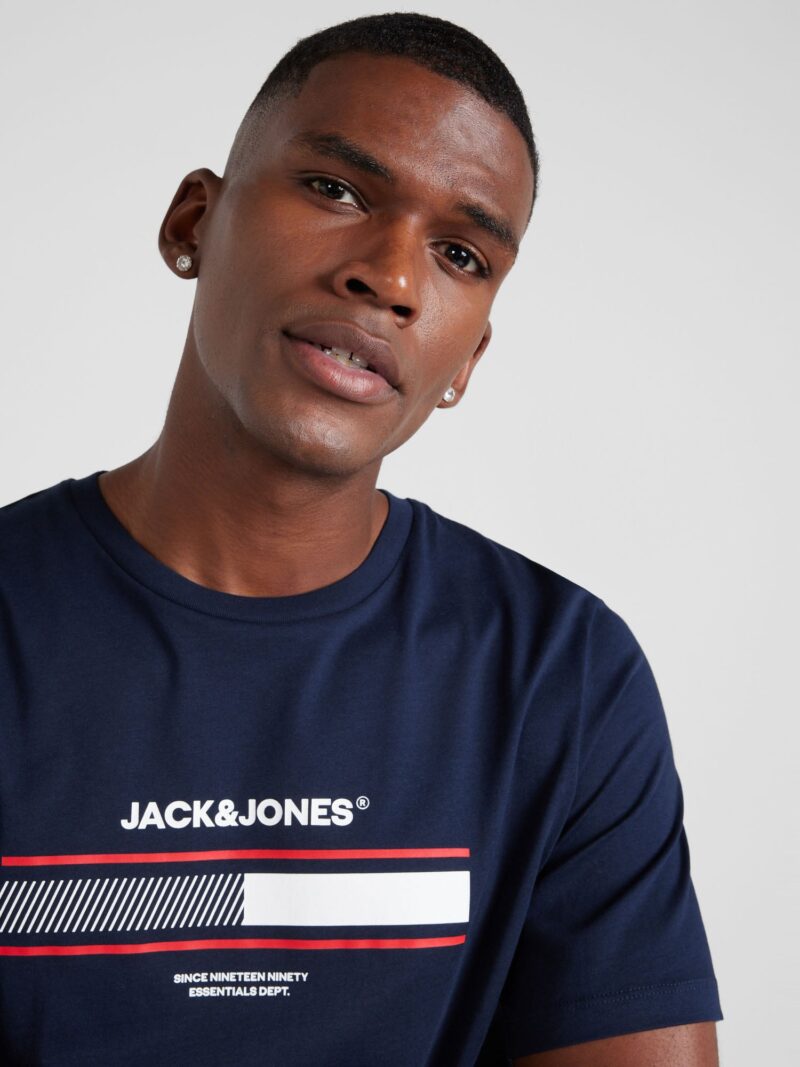 Cumpăra JACK & JONES Tricou 'JJSOUTH'  bleumarin / roșu / alb