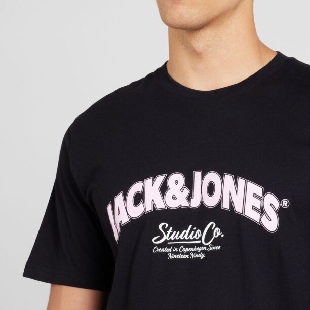 Preţ JACK & JONES Tricou 'JORBRONX'  mov pastel / negru