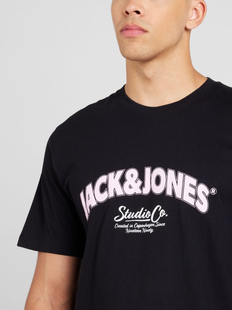 Preţ JACK & JONES Tricou 'JORBRONX'  mov pastel / negru