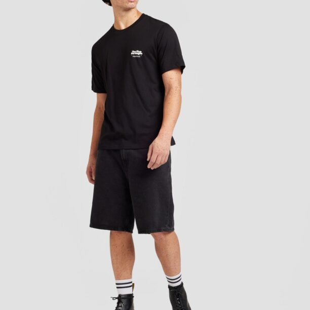 JACK & JONES Tricou 'JORBRONX'  negru / alb