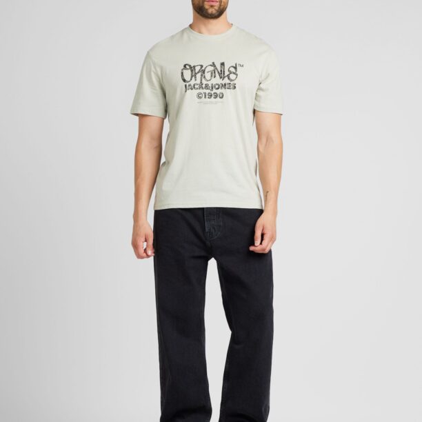 Preţ JACK & JONES Tricou 'JORBUSHWICK'  bej / gri grafit / gri deschis