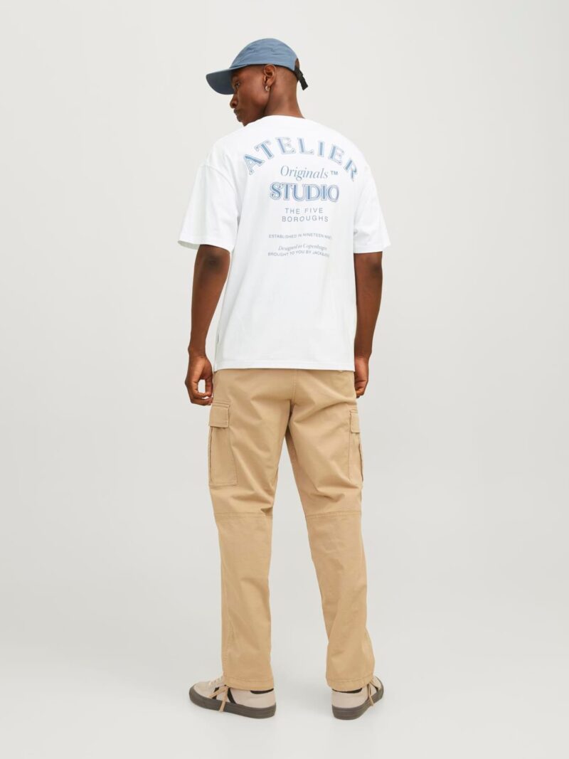 JACK & JONES Tricou 'JORBrooklyn'  opal / alb