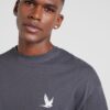 JACK & JONES Tricou 'JORCONNOR'  gri închis / alb