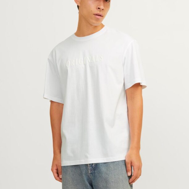 JACK & JONES Tricou 'JORFrederiksberg'  alb preţ