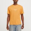 JACK & JONES Tricou 'JORVesterbro'  galben curry / alb