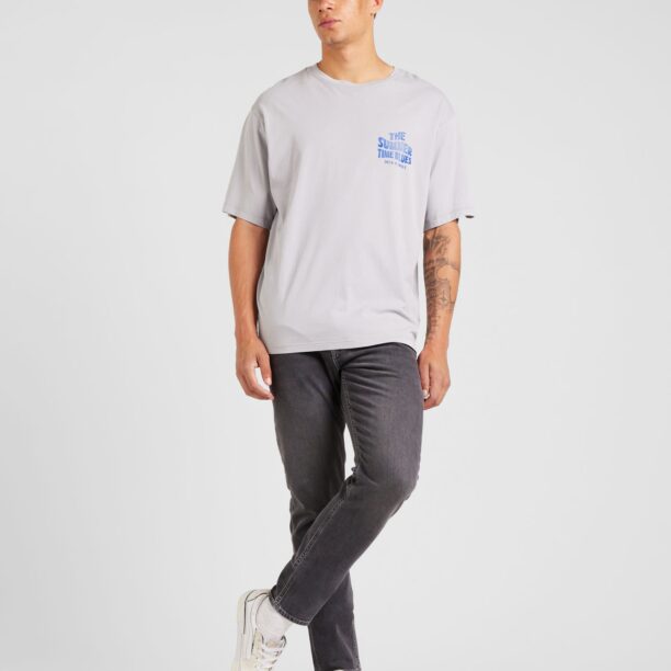 JACK & JONES Tricou 'JPRBLUANTHONY'  albastru regal / gri / mov vânătă / portocaliu