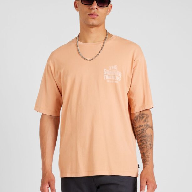 Preţ JACK & JONES Tricou 'JPRBLUANTHONY'  portocaliu deschis / alb