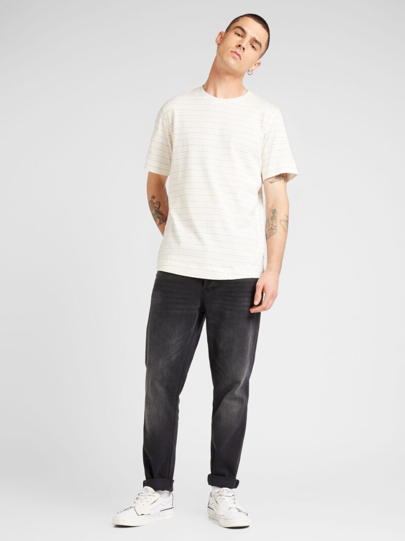 JACK & JONES Tricou 'JPRBLUHARRY'  bleumarin / kaki / alb murdar